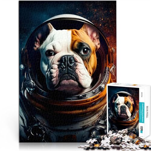 1000-teiliges Puzzle für Erwachsene Dekomprimierendes intellektuelles Lernspielzeug Hundeastronaut Tolle Geschenke und Spielzeuge75x50cm 1000-teiliges Puzzle für Erwachsene Dekomprimierendes intellektuelles Lernspielzeug Hundeastronaut Tolle Geschenke und Spielzeuge75x50cm von AITEXI