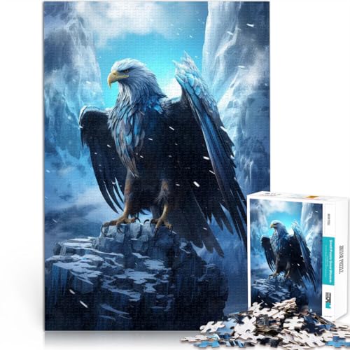 1000-teiliges Puzzle für Erwachsene Denkspiel Gefrorener Adler in der Eiswelt Jedes Stück ist einzigartig – Anspruchsvolles Familienspiel52x38cm 1000-teiliges Puzzle für Erwachsene Denkspiel Gefrorener Adler in der Eiswelt Jedes Stück ist einzigartig – Anspruchsvolles Familienspiel52x38cm von AITEXI