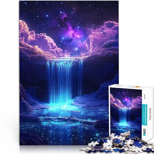 1000-teiliges Puzzle für Erwachsene Denkspiel Kosmischer Wasserfall unter einem sternenklaren Nachthimmel Wanddekoration75x50cm 1000-teiliges Puzzle für Erwachsene Denkspiel Kosmischer Wasserfall unter einem sternenklaren Nachthimmel Wanddekoration75x50cm von AITEXI