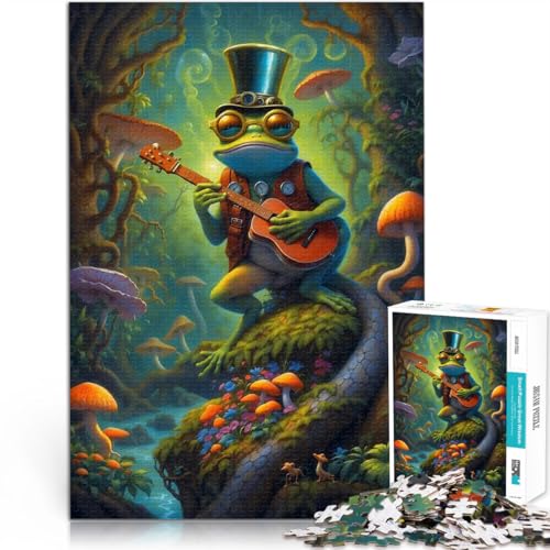 1000-teiliges Puzzle für Erwachsene Denkspiel Trippy Steampunk Frosch-Vibe Lustige Aktivitäten für zu Hause, Geburtstagsgeschenk, Reisegeschenk,70x100cm 1000-teiliges Puzzle für Erwachsene Denkspiel Trippy Steampunk Frosch-Vibe Lustige Aktivitäten für zu Hause, Geburtstagsgeschenk, Reisegeschenk,70x100cm von AITEXI
