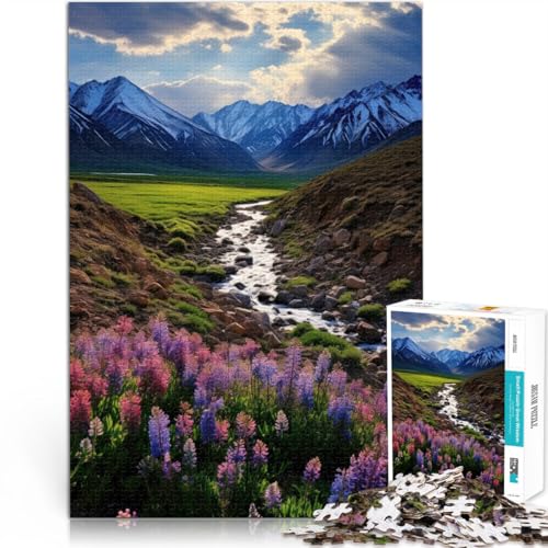1000-teiliges Puzzle für Erwachsene Entspannungsspiele Spring Mountains - Erneuerungsgebirge mit passendem Poster und Quizblatt52x38cm 1000-teiliges Puzzle für Erwachsene Entspannungsspiele Spring Mountains - Erneuerungsgebirge mit passendem Poster und Quizblatt52x38cm von AITEXI