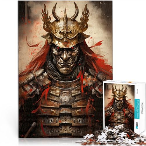 1000-teiliges Puzzle für Erwachsene Geschenke zum Suchbegriff: Herausfordernde Spiele Samurai Lernspiel für Geburtstag, Weihnachten38x26cm von AITEXI