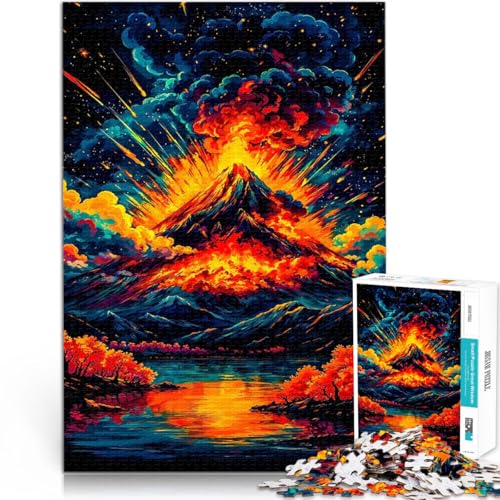 1000-teiliges Puzzle für Erwachsene Geschenke zum Suchbegriff: Herausfordernde Spiele Vulkanausbruch Geburtstagsgeschenke52x38cm von AITEXI