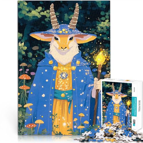 1000-teiliges Puzzle für Erwachsene Geschenke zum Suchbegriff: Herausfordernde Spiele Waldzauberer Wohnkunstdekor75x50cm von AITEXI