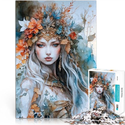 1000-teiliges Puzzle für Erwachsene Geschenke zum Suchbegriff: Herausfordernde Spiele Winterkönigin Geburtstagsgeschenke75x50cm von AITEXI