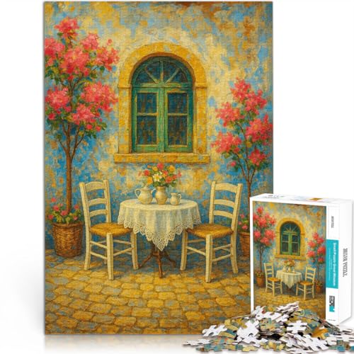 1000-teiliges Puzzle für Erwachsene Herausforderndes Spielspielzeug Mediterrane Ruhe im Innenhof Die Liebe zwischen Paaren stärken70x100cm 1000-teiliges Puzzle für Erwachsene Herausforderndes Spielspielzeug Mediterrane Ruhe im Innenhof Die Liebe zwischen Paaren stärken70x100cm von AITEXI