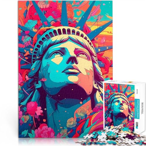 1000-teiliges Puzzle für Erwachsene Intellektuelles Spiel Freiheitsstatue denn eignet ganze Familie38x26cm von AITEXI