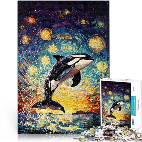 2000-teiliges Puzzle für Erwachsene Intellektuelles Spiel Orca unter Sternenhimmel Verbessern Sie das Gedächtnis70x100cm 2000-teiliges Puzzle für Erwachsene Intellektuelles Spiel Orca unter Sternenhimmel Verbessern Sie das Gedächtnis70x100cm von AITEXI