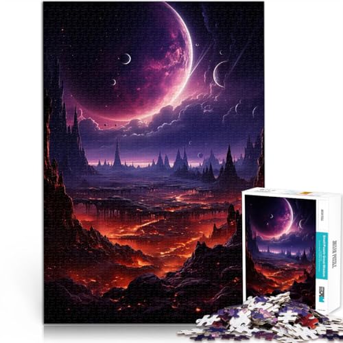 1000-teiliges Puzzle für Erwachsene Intellektuelles Spiel Weltraum-Fantasielandschaft Verbessern Sie das Gedächtnis75x50cm 1000-teiliges Puzzle für Erwachsene Intellektuelles Spiel Weltraum-Fantasielandschaft Verbessern Sie das Gedächtnis75x50cm von AITEXI