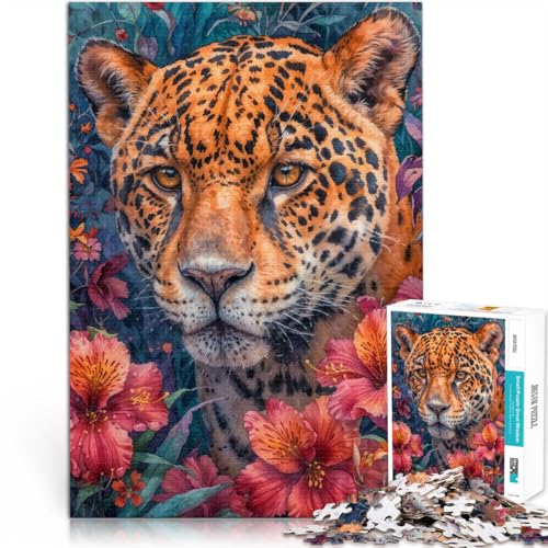 1000-teiliges Puzzle für Erwachsene Lernspiele Heimdekoration Panther mit goldenen Augen Lernspiel für Geburtstag, Weihnachten75x50cm 1000-teiliges Puzzle für Erwachsene Lernspiele Heimdekoration Panther mit goldenen Augen Lernspiel für Geburtstag, Weihnachten75x50cm von AITEXI