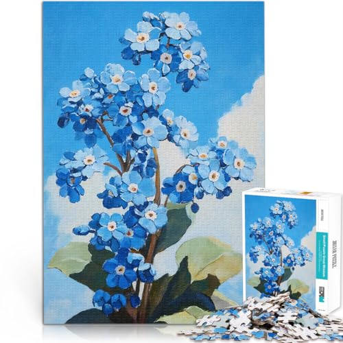 1000-teiliges Puzzle für Erwachsene Pädagogisches Familienspiel Blüte in Vergissmeinnicht Künstlersammlung, Bildende Kunst52x38cm 1000-teiliges Puzzle für Erwachsene Pädagogisches Familienspiel Blüte in Vergissmeinnicht Künstlersammlung, Bildende Kunst52x38cm von AITEXI