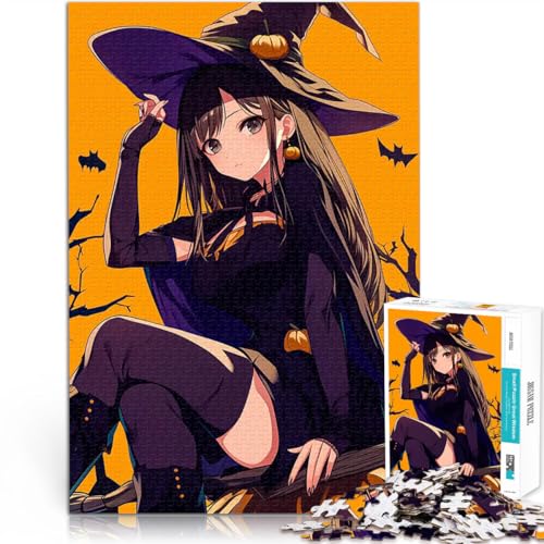 1000-teiliges Puzzle für Erwachsene Pädagogisches Spielzeug zum Stressabbau Anime Hexe Halloween Tolle Geschenke und Spielzeuge75x50cm 1000-teiliges Puzzle für Erwachsene Pädagogisches Spielzeug zum Stressabbau Anime Hexe Halloween Tolle Geschenke und Spielzeuge75x50cm von AITEXI