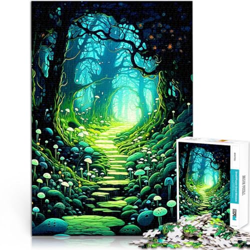 1000-teiliges Puzzle für Erwachsene Pädagogisches Spielzeug zum Stressabbau Fantasiewald Lernspiel für Geburtstag, Weihnachten75x50cm von AITEXI
