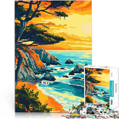 1000-teiliges Puzzle für Erwachsene Quizspiel Big Sur Strandküstenkunst Wanddekoration Einzigartige Geburtstags- und Weihnachtsgeschenke75x50cm 1000-teiliges Puzzle für Erwachsene Quizspiel Big Sur Strandküstenkunst Wanddekoration Einzigartige Geburtstags- und Weihnachtsgeschenke75x50cm von AITEXI