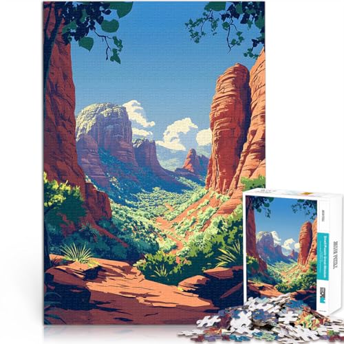 1000-teiliges Puzzle für Erwachsene Quizspiel Sedona Red Rocks Arizona Gemälde eignet ganze Familie70x100cm 1000-teiliges Puzzle für Erwachsene Quizspiel Sedona Red Rocks Arizona Gemälde eignet ganze Familie70x100cm von AITEXI