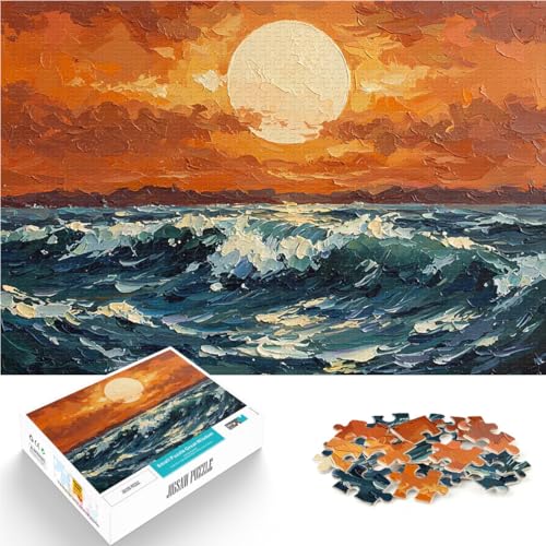 1000-teiliges Puzzle für Erwachsene Quizspiel Sonnenuntergang Meereslandschaft Gemälde Einzigartige Geburtstags- und Geschenkideen52x38cm 1000-teiliges Puzzle für Erwachsene Quizspiel Sonnenuntergang Meereslandschaft Gemälde Einzigartige Geburtstags- und Geschenkideen52x38cm von AITEXI