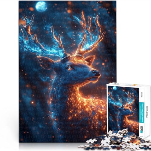1000-teiliges Puzzle für Erwachsene Schwierig und herausfordernd Fantasy Soul Hirsch Künstlersammlung, Bildende Kunst75x50cm 1000-teiliges Puzzle für Erwachsene Schwierig und herausfordernd Fantasy Soul Hirsch Künstlersammlung, Bildende Kunst75x50cm von AITEXI