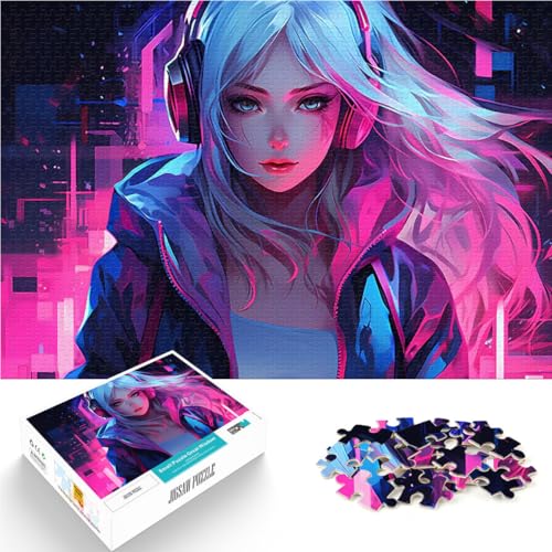 1000-teiliges Puzzle für Erwachsene Spielspielzeug Kopfhörer Mädchen Künstlersammlung, Bildende Kunst75x50cm 1000-teiliges Puzzle für Erwachsene Spielspielzeug Kopfhörer Mädchen Künstlersammlung, Bildende Kunst75x50cm von AITEXI