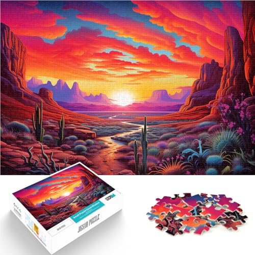1000-teiliges Puzzle für Erwachsene Spielspielzeug Neon-Wüstenlandschaft Tolle Geschenke und Spielzeuge75x50cm 1000-teiliges Puzzle für Erwachsene Spielspielzeug Neon-Wüstenlandschaft Tolle Geschenke und Spielzeuge75x50cm von AITEXI