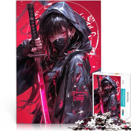 1000-teiliges Puzzle für Erwachsene Spielzeug Lernspiele Stressabbau Anime-Mädchen mit Katana Geeignet für die Schreibtischdekoration70x100cm 1000-teiliges Puzzle für Erwachsene Spielzeug Lernspiele Stressabbau Anime-Mädchen mit Katana Geeignet für die Schreibtischdekoration70x100cm von AITEXI