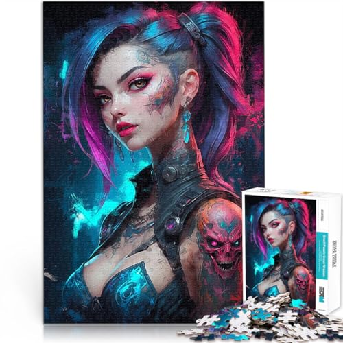 1000-teiliges Puzzle für Erwachsene Spielzeug Lernspiele Stressabbau Cyber-Vampir-Amulett Lernspiel für Geburtstag, Weihnachten52x38cm von AITEXI