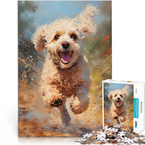 1000-teiliges Puzzle für Erwachsene Spielzeug Lernspiele Stressabbau Laufender Pudel Lernspiel für Geburtstag, Weihnachten75x50cm 1000-teiliges Puzzle für Erwachsene Spielzeug Lernspiele Stressabbau Laufender Pudel Lernspiel für Geburtstag, Weihnachten75x50cm von AITEXI