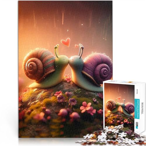 1000-teiliges Puzzle für Erwachsene Spielzeug Lernspiele Stressabbau Schneckenliebe Tolle Geschenke und Spielzeuge38x26cm 1000-teiliges Puzzle für Erwachsene Spielzeug Lernspiele Stressabbau Schneckenliebe Tolle Geschenke und Spielzeuge38x26cm von AITEXI