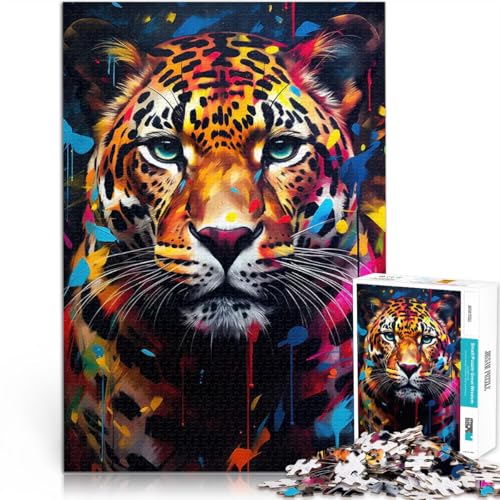 1000-teiliges Puzzle für Erwachsene Staycation: Zeit totschlagen Leoparden-Graffiti-Wandbild Einzigartige Geburtstags- und Geschenkideen38x26cm 1000-teiliges Puzzle für Erwachsene Staycation: Zeit totschlagen Leoparden-Graffiti-Wandbild Einzigartige Geburtstags- und Geschenkideen38x26cm von AITEXI