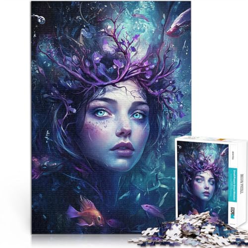 2000-teiliges Puzzle für Erwachsene Stressabbau-Spielzeug Die Unterwasserprinzessin einzigartiges Herausforderungsspiel70x100cm von AITEXI