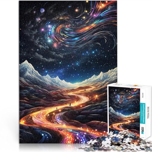 1000-teiliges Puzzle für Erwachsene Stressabbau-Spielzeug Fantasielandschaft eignet ganze Familie75x50cm von AITEXI