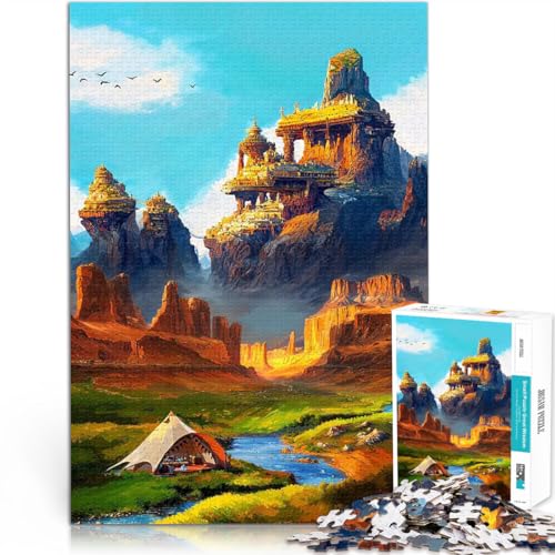1000-teiliges Puzzle für Erwachsene Stressabbau-Spielzeug Pilgerfahrt zum Pantheon Geeignet für die Schreibtischdekoration75x50cm von AITEXI