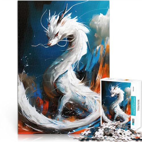 1000-teiliges Puzzle für Erwachsene Stressabbau – Staycation – Zeit totschlagen Himmlischer Drache Einzigartige Wohndekoration und Geschenke52x38cm 1000-teiliges Puzzle für Erwachsene Stressabbau – Staycation – Zeit totschlagen Himmlischer Drache Einzigartige Wohndekoration und Geschenke52x38cm von AITEXI