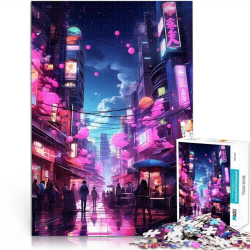 1000-teiliges Puzzle für Erwachsene Stressabbau – Staycation – Zeit totschlagen Tokio Sakura Lernspiel für Geburtstag, Weihnachten38x26cm 1000-teiliges Puzzle für Erwachsene Stressabbau – Staycation – Zeit totschlagen Tokio Sakura Lernspiel für Geburtstag, Weihnachten38x26cm von AITEXI