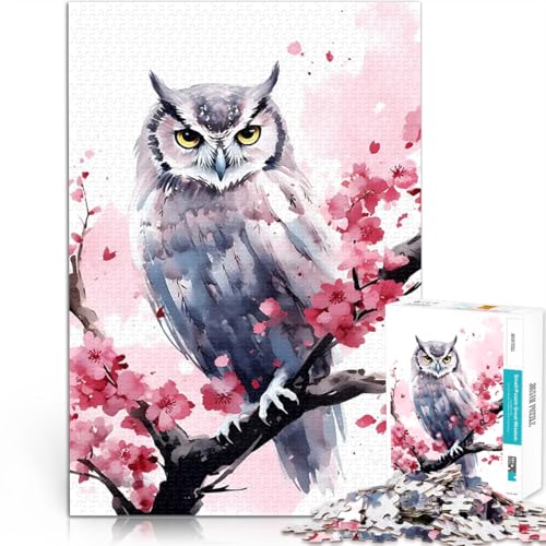 1000-teiliges Puzzle für Erwachsene Trainieren Sie Ihr Gehirn und Ihre Hände Eule Aquarell einzigartiges Herausforderungsspiel38x26cm 1000-teiliges Puzzle für Erwachsene Trainieren Sie Ihr Gehirn und Ihre Hände Eule Aquarell einzigartiges Herausforderungsspiel38x26cm von AITEXI