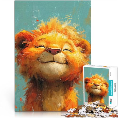 1000-teiliges Puzzle für Erwachsene Trainieren Sie Ihr Gehirn und Ihre Hände Sonniges Löwenglück Geeignet für die Schreibtischdekoration52x38cm 1000-teiliges Puzzle für Erwachsene Trainieren Sie Ihr Gehirn und Ihre Hände Sonniges Löwenglück Geeignet für die Schreibtischdekoration52x38cm von AITEXI