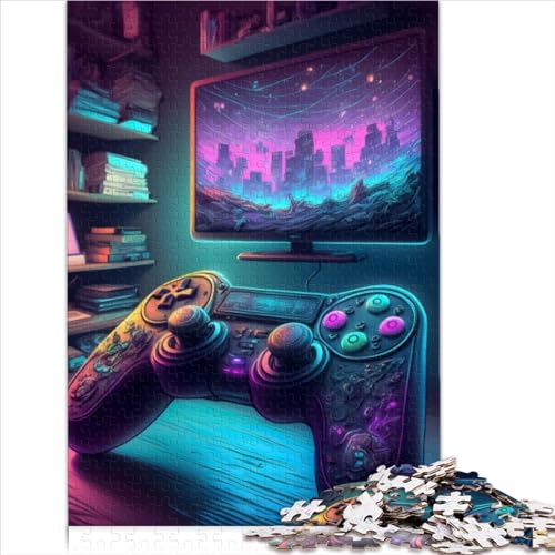 AITEXI 1000-teiliges Puzzle für Erwachsene und Kinder, Gaming-Raum-Puzzle, geeignet für Erwachsene und Kinder ab 12 Jahren, Kunstwerk-Geschenk (26 x 38 cm) von AITEXI