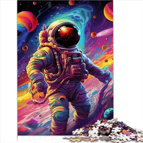 1000-teiliges Puzzle für Erwachsene und Kinder, buntes Astronauten-Puzzle für Erwachsene, für Kleinkinder, Kinder, Jungen, Mädchen, Familienunterhaltungsspielzeug (26 x 38 cm) von AITEXI
