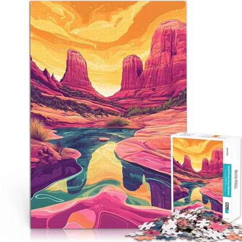 1000-teiliges Puzzle für Teenager Anspruchsvolles Spiel und Familienspaß Sedonas Wirbelstürme Arizona Perfekte Dekoration75x50cm 1000-teiliges Puzzle für Teenager Anspruchsvolles Spiel und Familienspaß Sedonas Wirbelstürme Arizona Perfekte Dekoration75x50cm von AITEXI