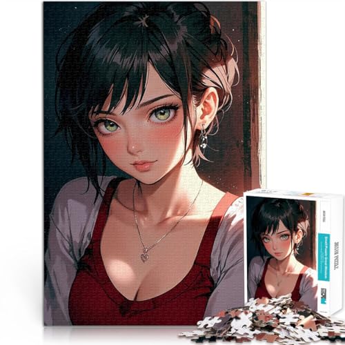 1000-teiliges Puzzle für Teenager Denkspiel Anime-Mädchen mit grünen Augen - Eva Wanddekoration Einzigartige Geburtstags- und Weihnachtsgeschenke52x38cm 1000-teiliges Puzzle für Teenager Denkspiel Anime-Mädchen mit grünen Augen - Eva Wanddekoration Einzigartige Geburtstags- und Weihnachtsgeschenke52x38cm von AITEXI