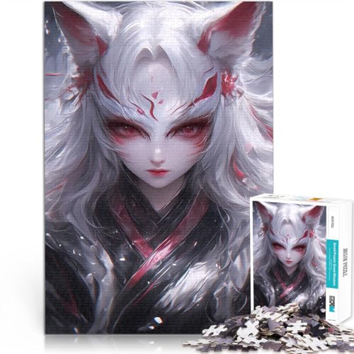 1000-teiliges Puzzle für Teenager Denkspiel Mystisches Fuchsmaskenmädchen Lustige Aktivitäten für zu Hause, Geburtstagsgeschenk, Reisegeschenk,70x100cm 1000-teiliges Puzzle für Teenager Denkspiel Mystisches Fuchsmaskenmädchen Lustige Aktivitäten für zu Hause, Geburtstagsgeschenk, Reisegeschenk,70x100cm von AITEXI