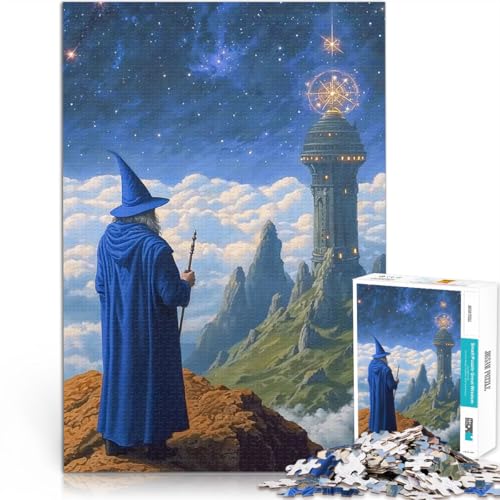 1000-teiliges Puzzle für Teenager Denkspiel Zauberer, der das Eldritch-Observatorium bewundert Tolle Geschenke und Spielzeuge38x26cm 1000-teiliges Puzzle für Teenager Denkspiel Zauberer, der das Eldritch-Observatorium bewundert Tolle Geschenke und Spielzeuge38x26cm von AITEXI