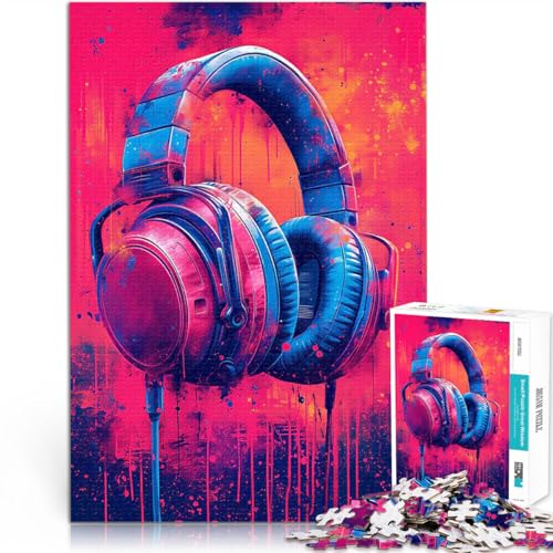 1000-teiliges Puzzle für Teenager Familienspiel zum Stressabbau, schwierige Herausforderung DJ-Kopfhörer Lustiges Geschenk75x50cm 1000-teiliges Puzzle für Teenager Familienspiel zum Stressabbau, schwierige Herausforderung DJ-Kopfhörer Lustiges Geschenk75x50cm von AITEXI