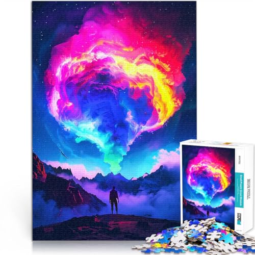 1000-teiliges Puzzle für Teenager Familienspiel zum Stressabbau, schwierige Herausforderung Kosmische Wolke Perfekte Dekoration52x38cm von AITEXI