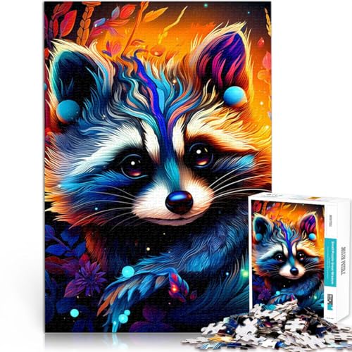 1000-teiliges Puzzle für Teenager Familienspiel zum Stressabbau, schwierige Herausforderung Süßer Waschbär EIN Kunstwerk38x26cm 1000-teiliges Puzzle für Teenager Familienspiel zum Stressabbau, schwierige Herausforderung Süßer Waschbär EIN Kunstwerk38x26cm von AITEXI