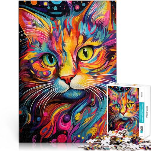 1000-teiliges Puzzle für Teenager Geschenke zum Suchbegriff: Herausfordernde Spiele Abstrakte Katze Heimdekoration Spielzeug52x38cm 1000-teiliges Puzzle für Teenager Geschenke zum Suchbegriff: Herausfordernde Spiele Abstrakte Katze Heimdekoration Spielzeug52x38cm von AITEXI