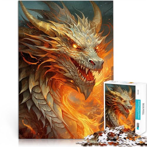 1000-teiliges Puzzle für Teenager Geschenke zum Suchbegriff: Herausfordernde Spiele Drachenposter Heimdekoration38x26cm von AITEXI