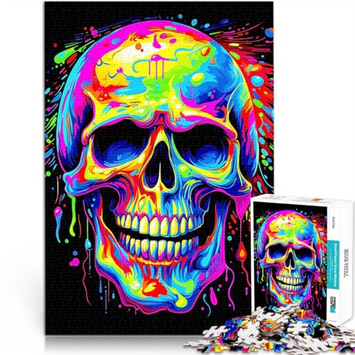 1000-teiliges Puzzle für Teenager Geschenke zum Suchbegriff: Herausfordernde Spiele Fantasie-Schädel Heimdekoration75x50cm von AITEXI