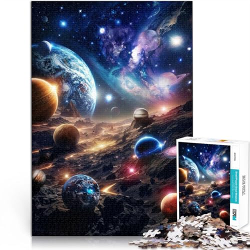 1000-teiliges Puzzle für Teenager Geschenke zum Suchbegriff: Herausfordernde Spiele Galaktische Murmeln EIN Kunstwerk75x50cm von AITEXI