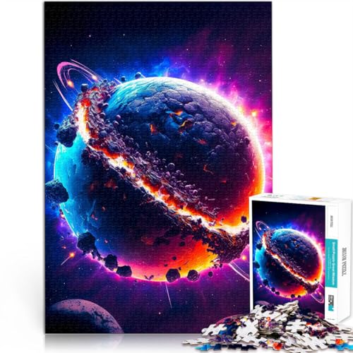 1000-teiliges Puzzle für Teenager Geschenke zum Suchbegriff: Herausfordernde Spiele Planetenwrack Wanddekoration38x26cm von AITEXI