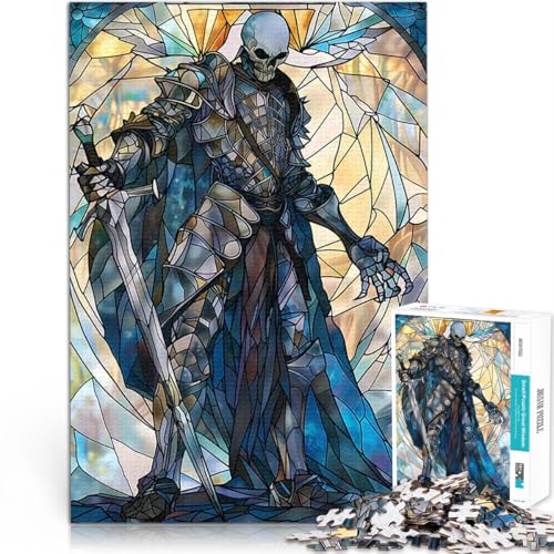 1000-teiliges Puzzle für Teenager Geschenke zum Suchbegriff: Herausfordernde Spiele Skelettkrieger EIN Kunstwerk52x38cm von AITEXI